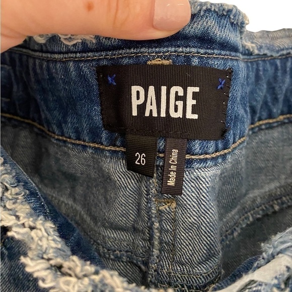 PAIGE NWT Denim Cutoff Skirt - Picture 3 of 3
